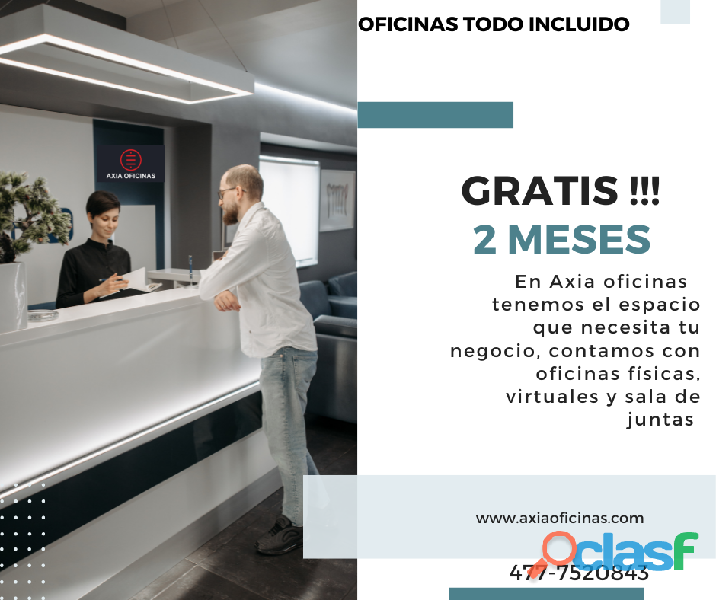 Oficinas en renta en promoción