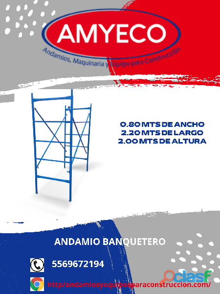 VENTA Y RENTA DE ANDAMIO BANQUETERO / 2
