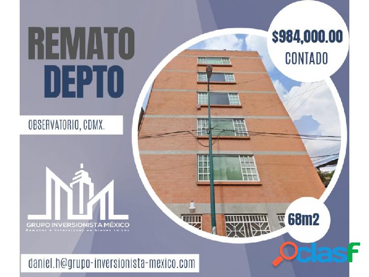 DEPARTAMENTO EN VENTA, OBSERVATORIO CDMX $984,000.00