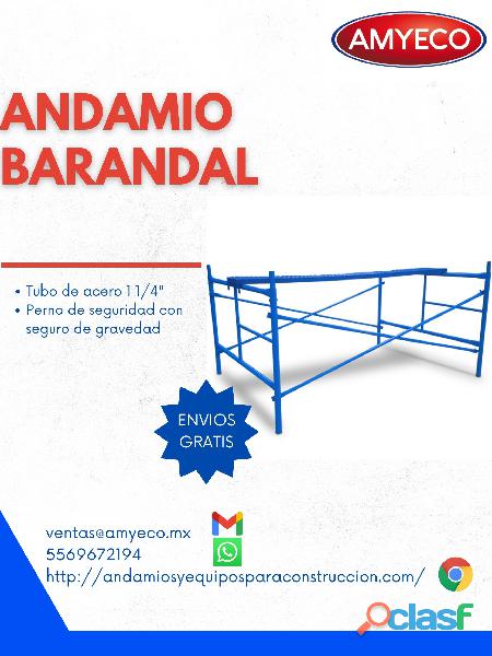 RENTA DE ANDAMIO BARANDAL / 1