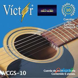 OS00856 Victor 10 Encordadura Para Guitarra Acustica Folk De