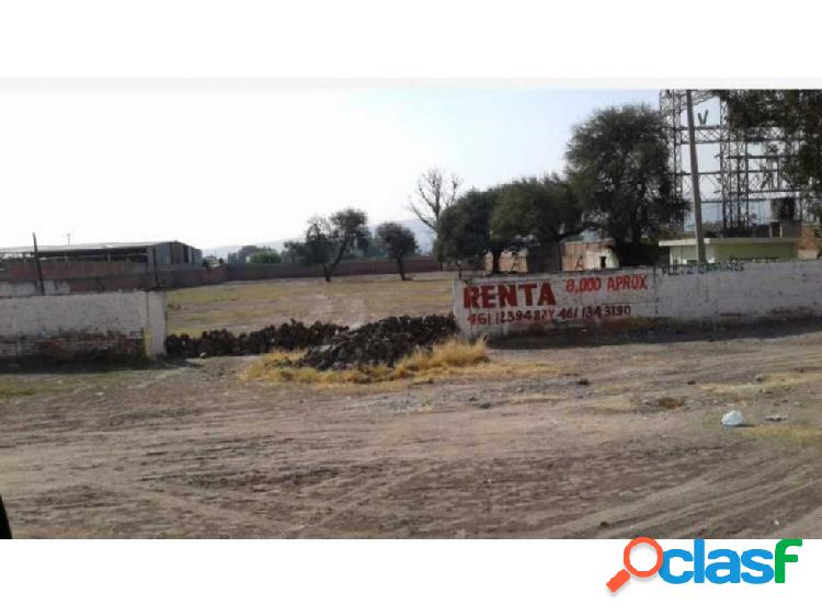 TERRENO EN RENTA 8000 M2 CONSTITUYENTES/PANAMERICANA CELAYA