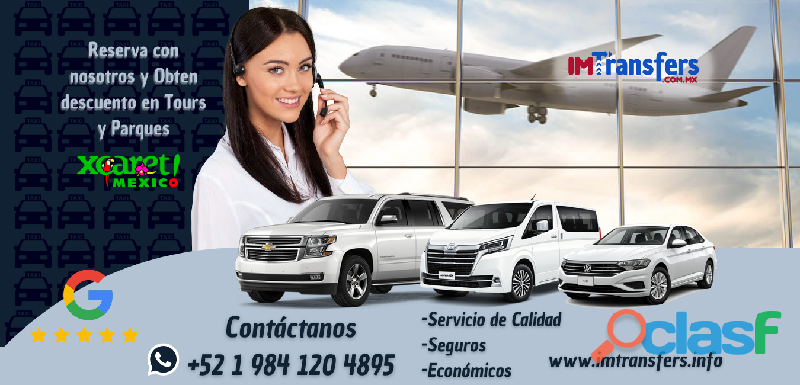 Servicio de transporte en Cancún aeropuerto