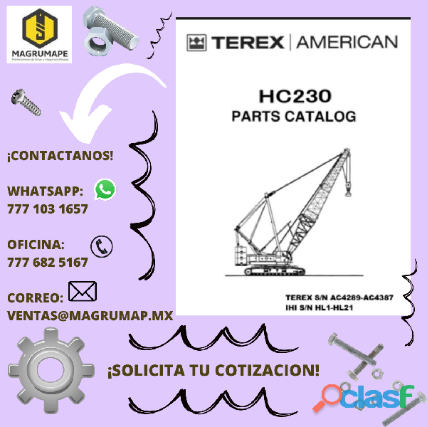Manual de partes Terex