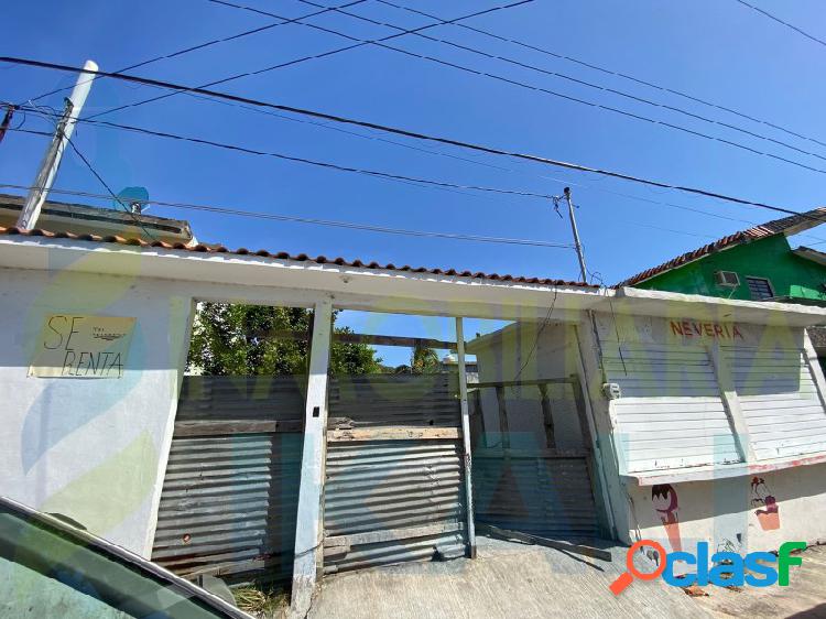 Renta casa con local comercial Banderas Tuxpan Veracruz,