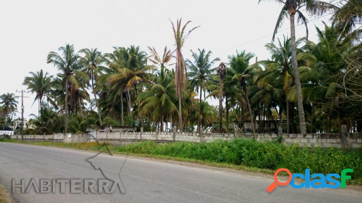 Terreno en venta con frente de Playa, Tuxpan Veracruz.
