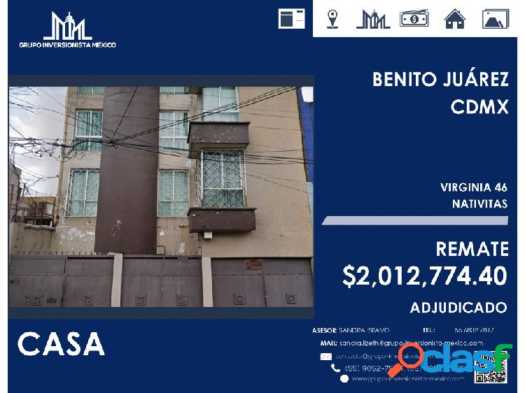 REMATE!! $2,012,774 GRAN OPORTUNIDAD DE DEPA EN BENITO