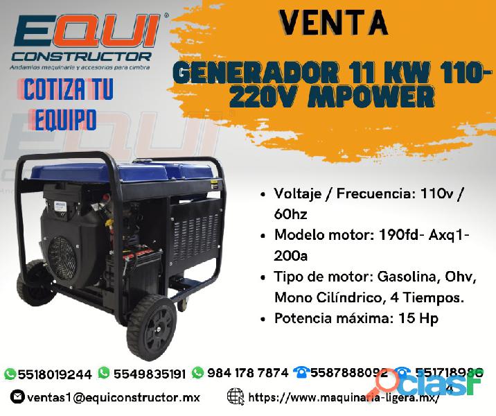 Generador 11 KW 110 220V MPower
