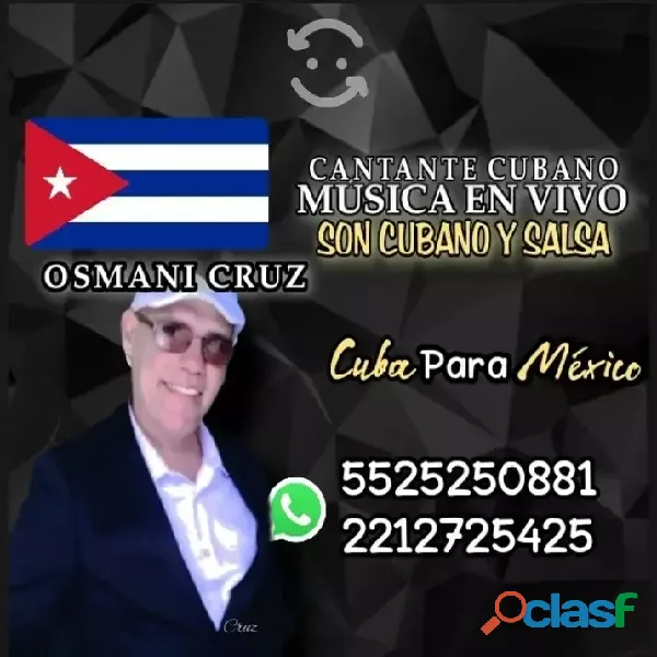 Cantante versátil Cubano en puebla 2212725425