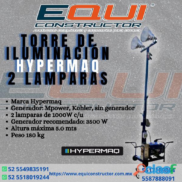 Torre de iluminación 2 focos Hypermaq