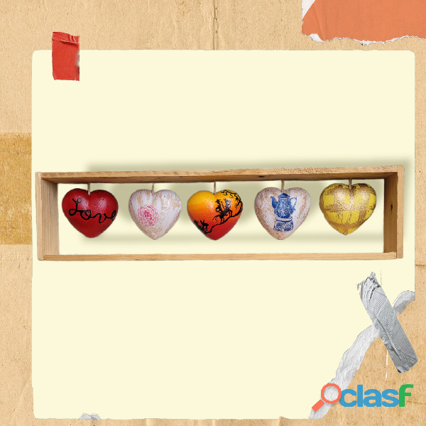Artisanal Home Decor Hearts and Love Wall Frame