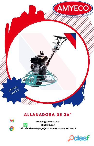 RENTA DE ALLANADORA DE 36" 9