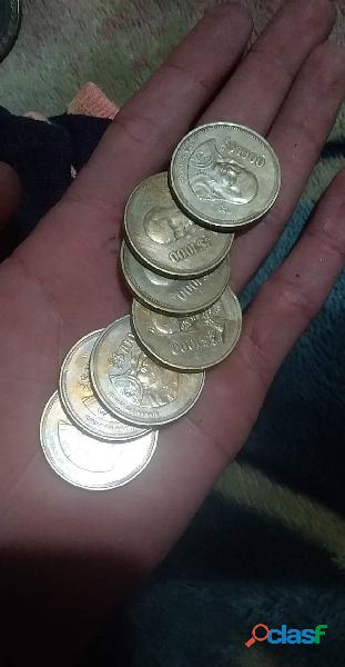 Vendo monedas antiguas de sorjuana de 1000 pesos 200 cu