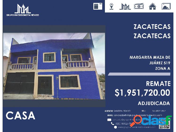 REMATES!! $1,951,720 HERMOSA CASA EN ZACATECAS