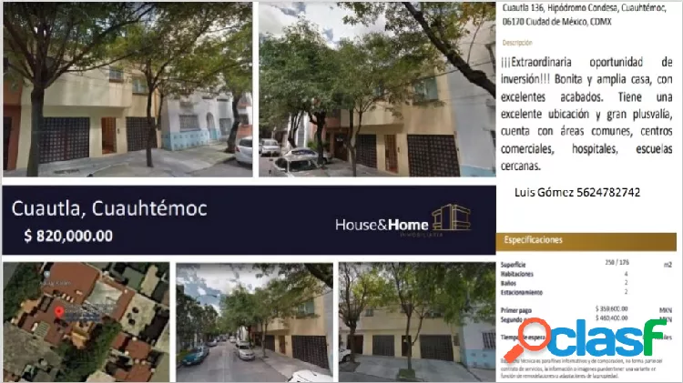 Casa de recuperación bancaria en La Condesa