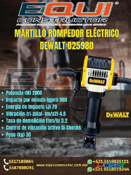 MARTILLO ROMPEDOR ELÉCTRICO DEWALT D25980