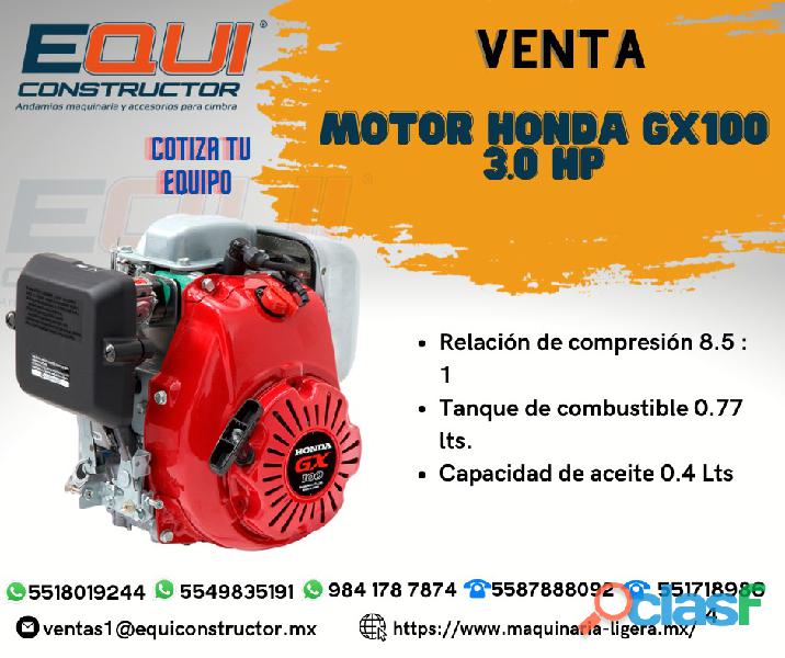 MOTOR HONDA GX100 GASOLINA 3.0HP