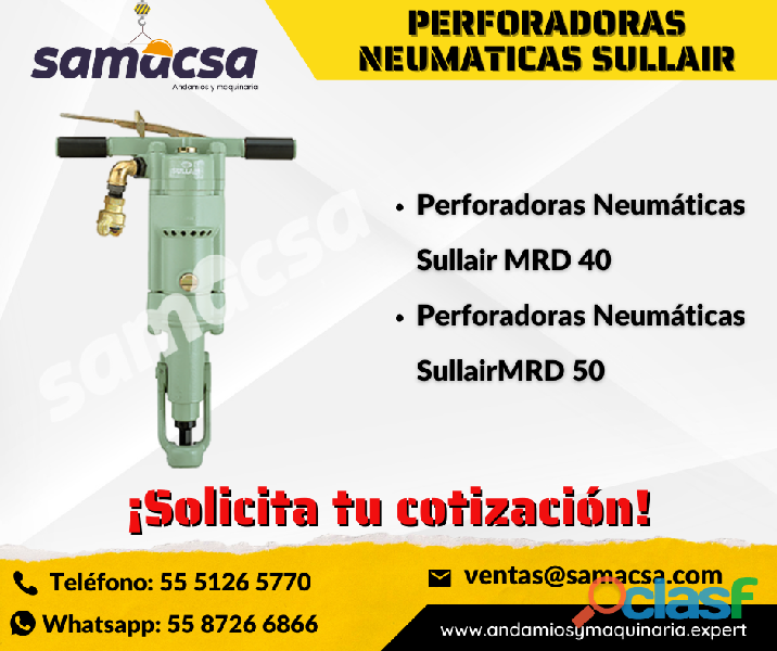 Sullair Perforadoras Neumáticas, grandes modelos