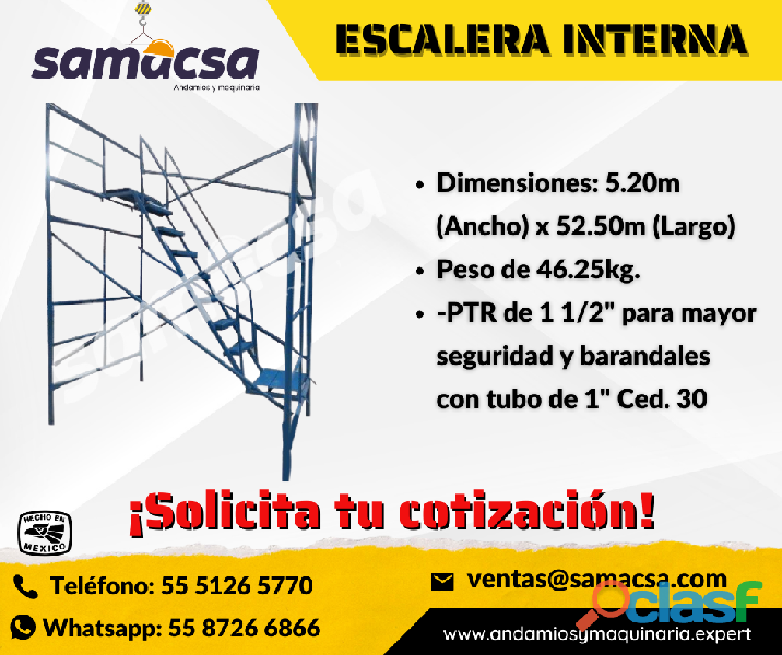 Escalera Interna para andamiaje