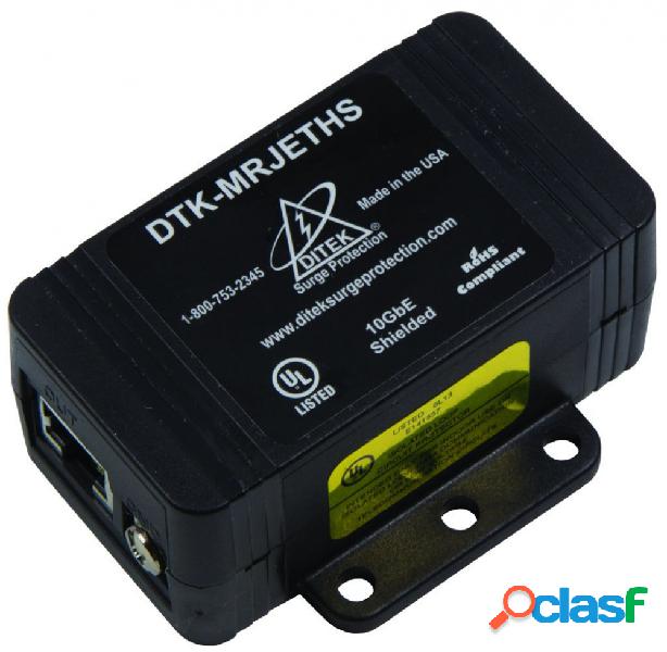 Ditek Protector PoE DTK-MRJETHS Gigabit Ethernet, 2x RJ-45,