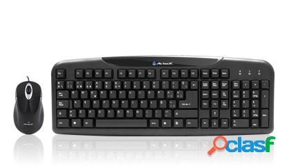 Kit de Teclado y Mouse Acteck AK2-2300, Alámbrico, PS2,