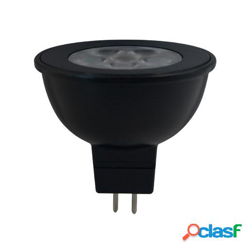 Tecnolite Foco LED, Luz Suave Cálida, Base GX5.3, 6W, Negro