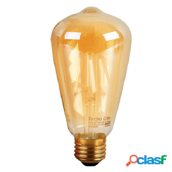 Tecnolite Foco Vintage Dimmable LED, Luz Suave Cálida, Base
