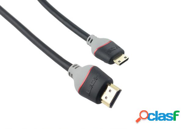 Vcom Cable HDMI Macho - Mini-HDMI Macho, 1.8 Metros,