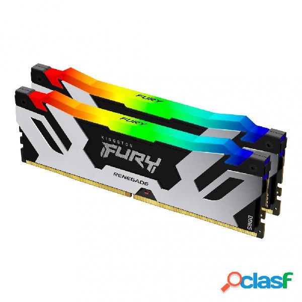 Kit Memoria RAM Kingston FURY Renegade RGB DDR5, 6000MHz,