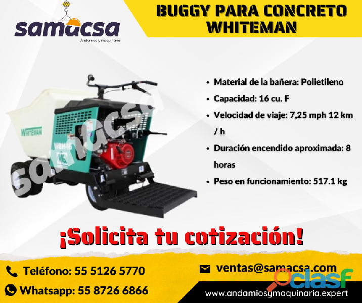 Buggy para concreto witherman/carga max. 2500lbs. (1133 kg)