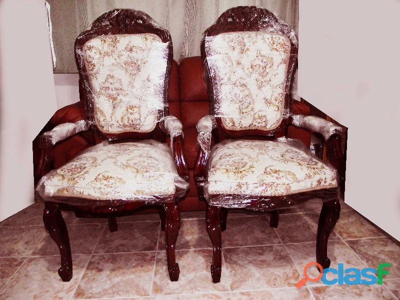 Set de 2 sillas para comedor Luis XV, Nuevas