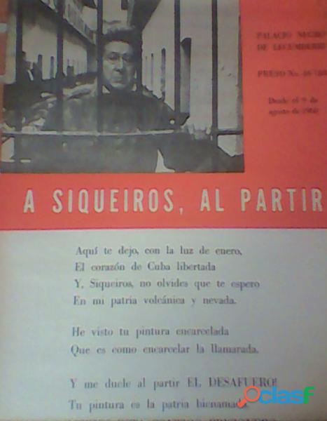 Cartel David Alfaro Siqueiros (preso en la cárcel de