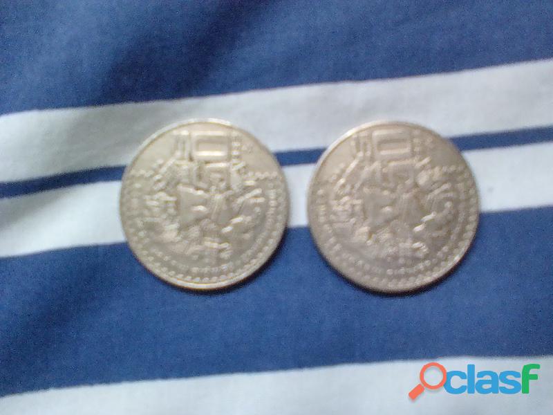 Monedas 50 pesos 1982 y 1984