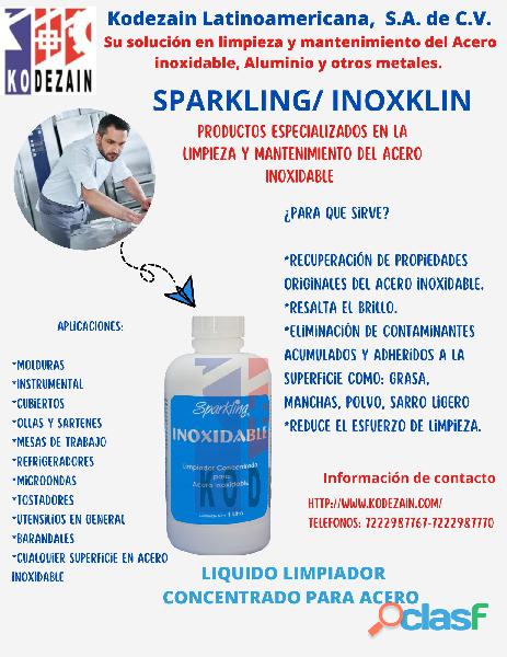 SPARKLING/ IN0XKLIN ULTRA PASIVANTE PARA ACERO INOXIDABLE