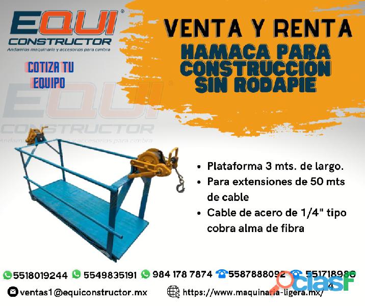 ANDAMIOS COLGANTE (HAMACA PARA LA CONSTRUCCIÓN)