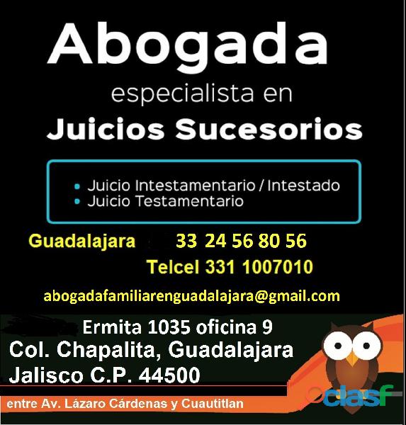 Abogada en Guadalajara especializada en Juicios Sucesorios