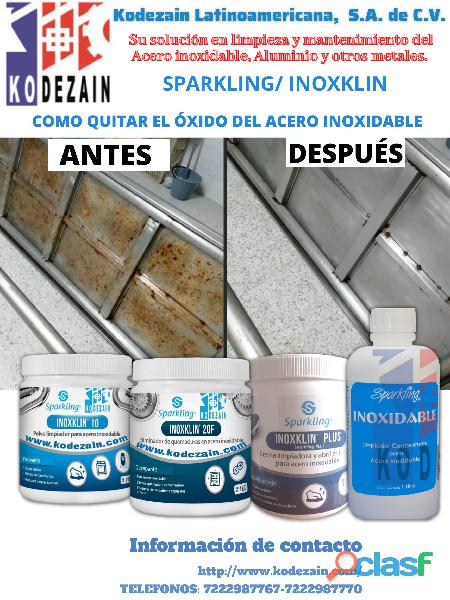 LIMPIEZA DEL ACERO INOXIDABLE/ SPARKLING/ INOXKLIN