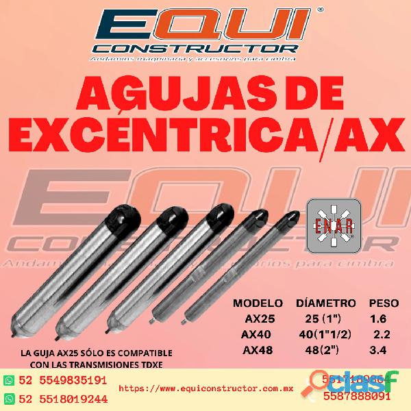 AGUJAS DE EXCÉNTRICA PARA VIBRADOR DE CONCRETO