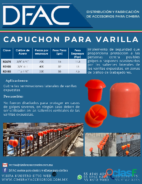 CAPUCHON / PROTECTOR PARA VARILLA