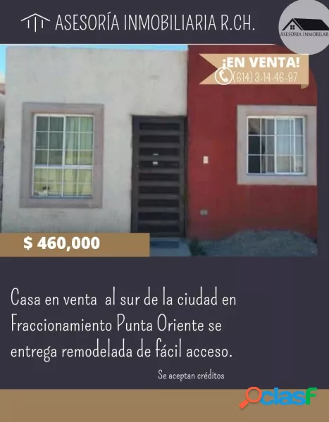 Casa Habitacion en venta en Punta Oriente