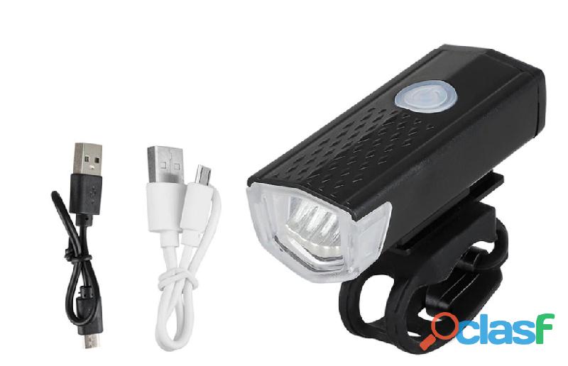 Mini lampara linterna para bicicleta, luz led, recargable,