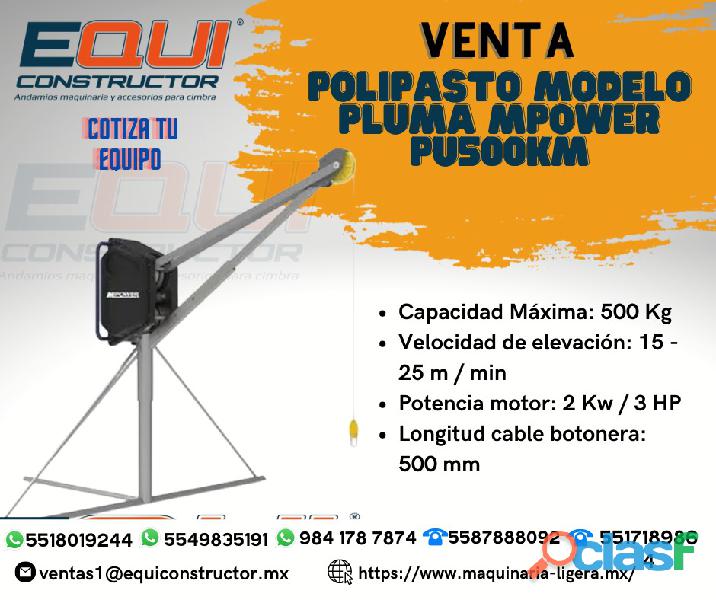 POLIPASTO MODELO PLUMA MPOWER PU500KM