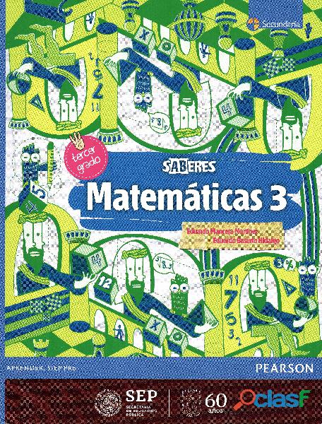 Saberes Matemáticas 3, E. Mancera Martínez, Edit. Pearson