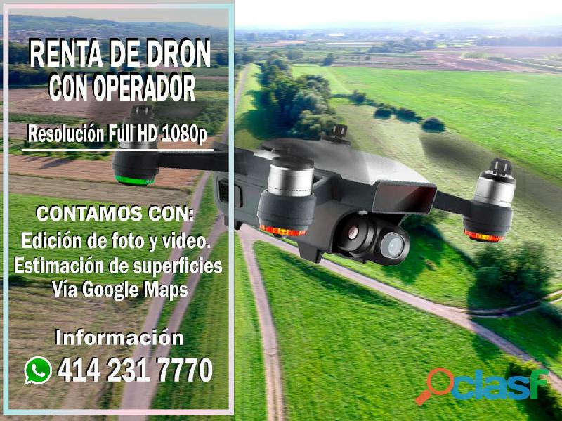 Fotos y video con dron servicio zona Bajío