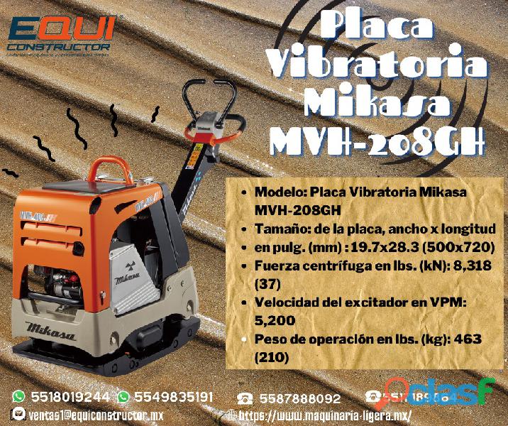 PLACA VIBRATORIA MIKASA MVH 208GH