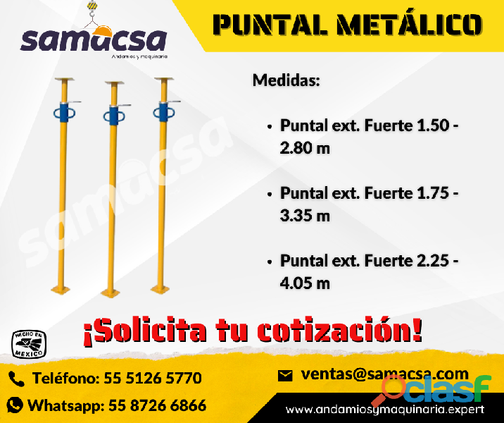 Venta de Puntal metálico para Cimbra