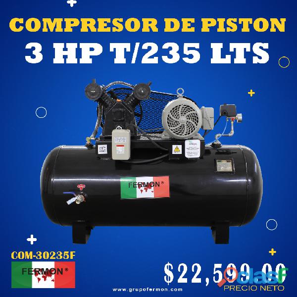 COMPRESOR DE PISTON 3HP T/235