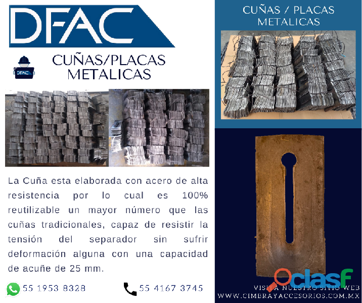 Cuñas de acero DFAC