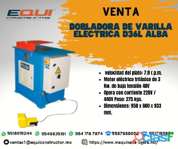 Venta dobladora de varilla eléctrica