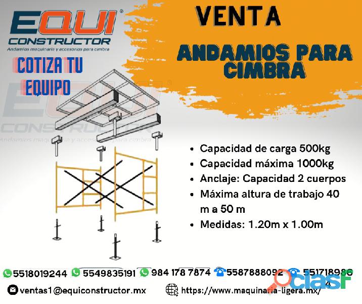 Venta andamios para cimbra